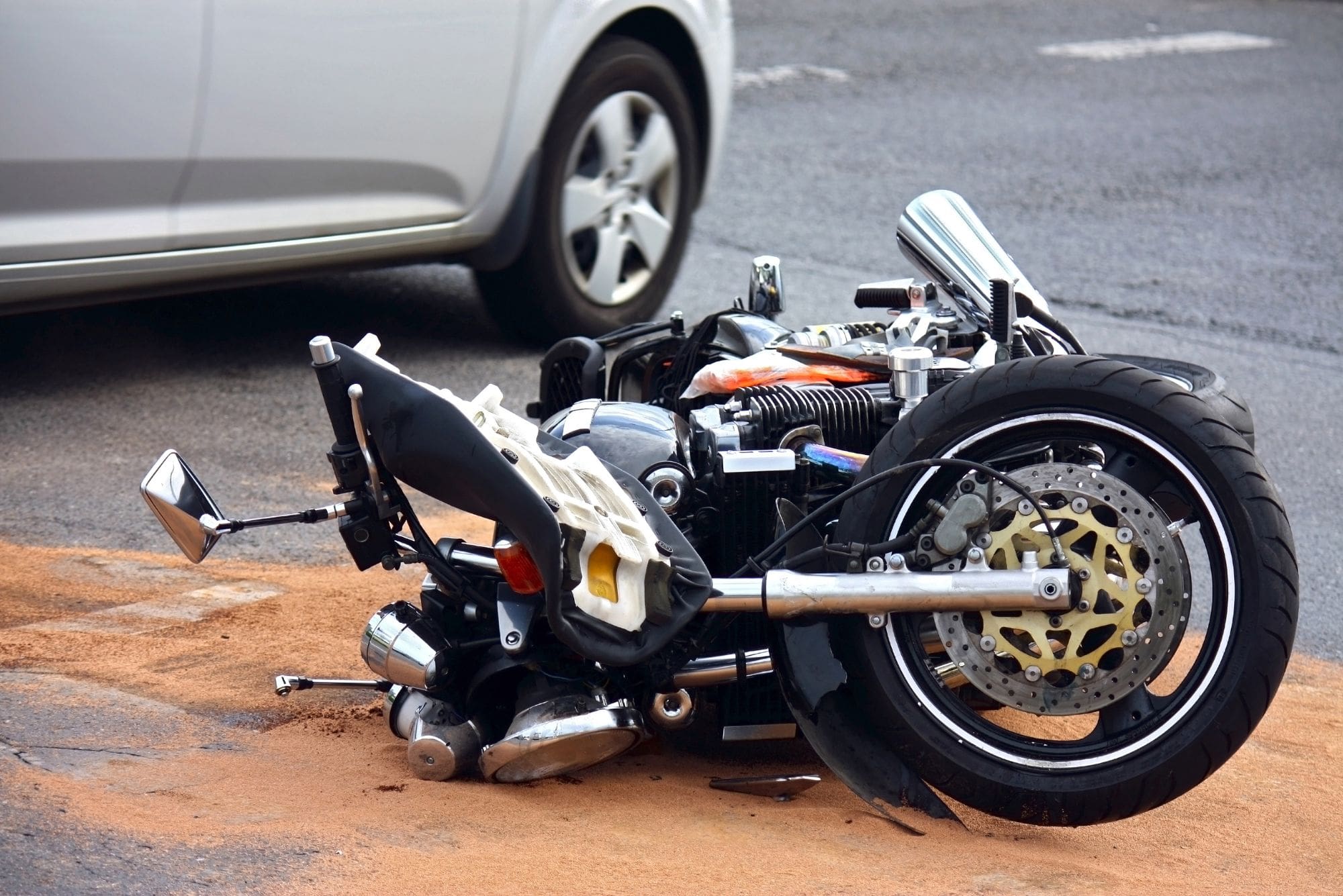 image of a motorcycle on the ground